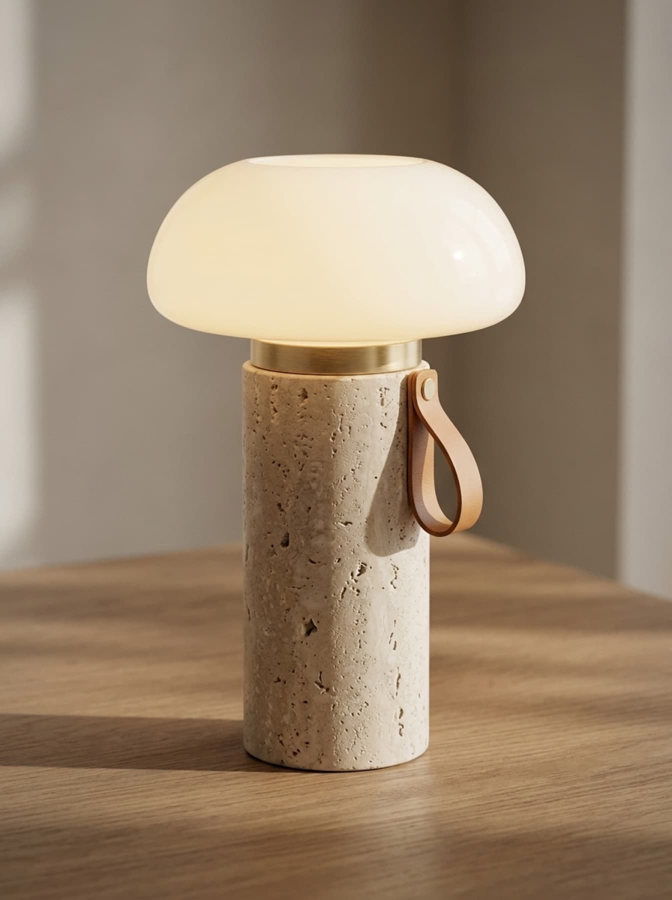 Finished lamp render, retail-ready, same SKU as the sketch